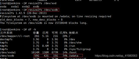 xfs resize2fs.